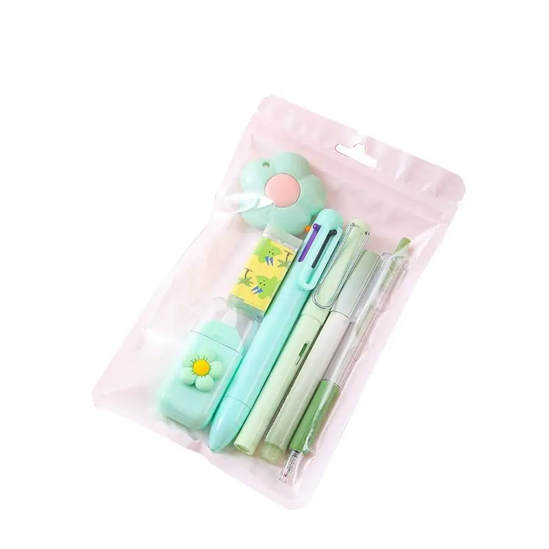 Cute Stationery Set, 7-Piece Gift Pack, High-Value Student Back-To-School and Graduation Gift, Study Stationery, Souvenir Gift