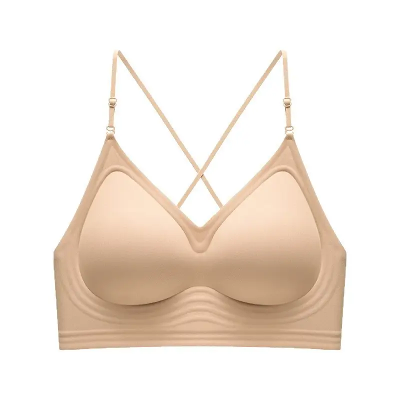 Manufacturer Wholesale Cross-Border Popular Halter Neck Backless Invisible Seamless Foundation-Like Bra for Women with Small Busts, Push-Up and Beautiful Back Bra - Image 8