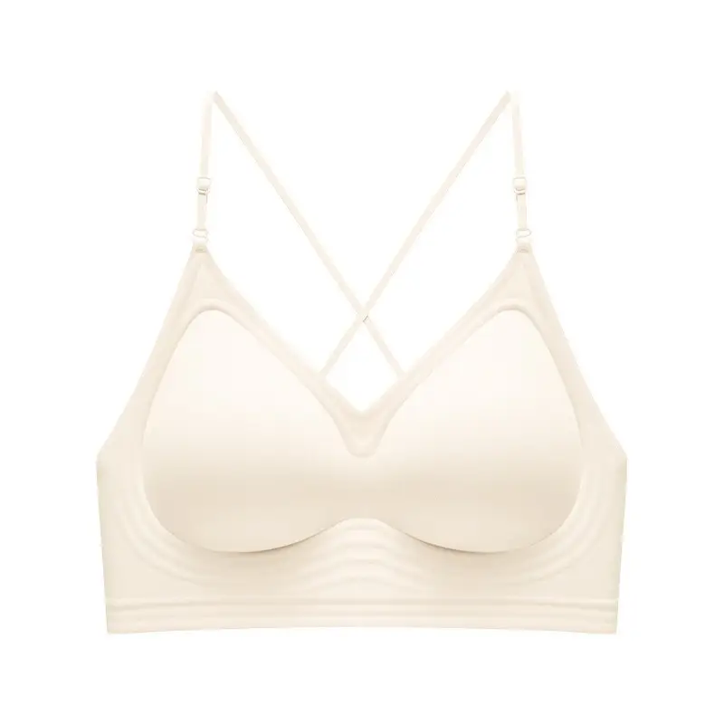 Manufacturer Wholesale Cross-Border Popular Halter Neck Backless Invisible Seamless Foundation-Like Bra for Women with Small Busts, Push-Up and Beautiful Back Bra - Image 3