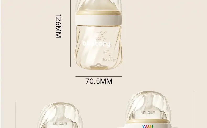 Birstory Baby Bottle for Newborns 0 to 3-6 Months+ Special Bottle to Prevent Choking and Flatulence, Imitating Breast Milk — feature 40