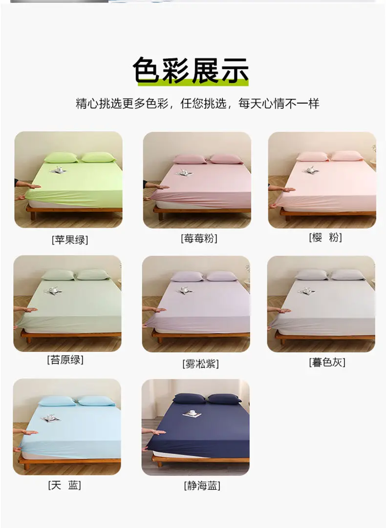 Brand Same Model Planet-Themed Cooling Nylon Deep Sleep Fitted Sheet Single Piece Bed Cover Mattress Protector Four-Season Fitted Sheet Set — feature 17