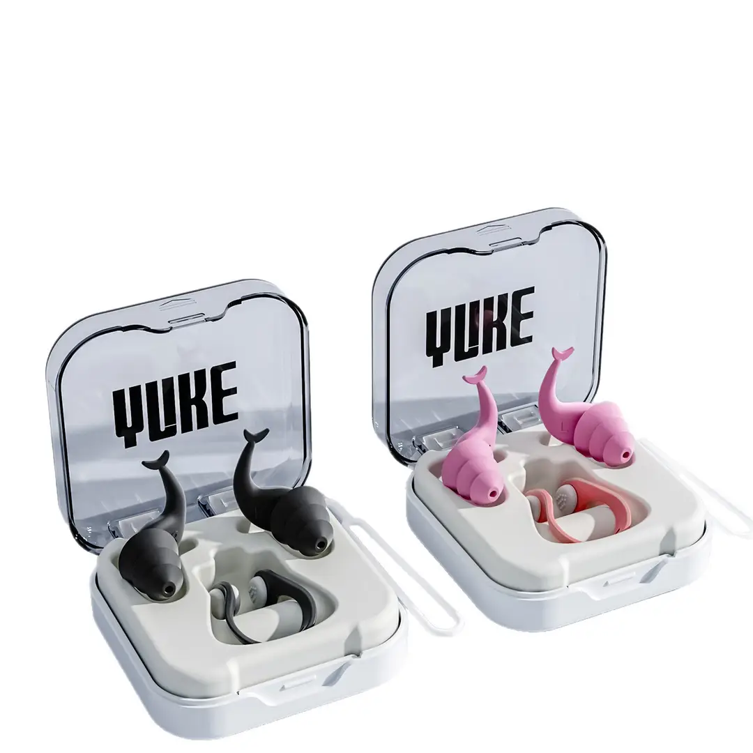 Swimming Earplugs and Nose Clip, Professional Waterproof, Non-Soundproof, for Adults and Children, Prevents Water from Entering Ears, Anti-Choking Device Set