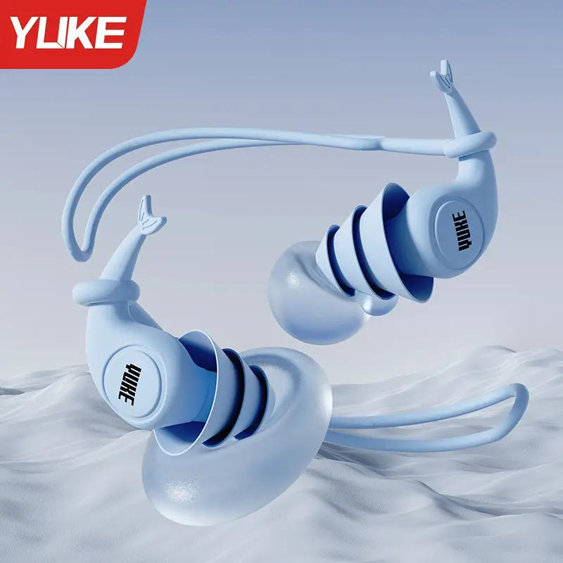 Swimming Earplugs and Nose Clip, Professional Waterproof, Non-Soundproof, for Adults and Children, Prevents Water from Entering Ears, Anti-Choking Device Set
