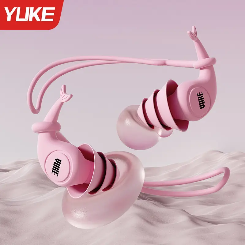 Swimming Earplugs and Nose Clip, Professional Waterproof, Non-Soundproof, for Adults and Children, Prevents Water from Entering Ears, Anti-Choking Device Set
