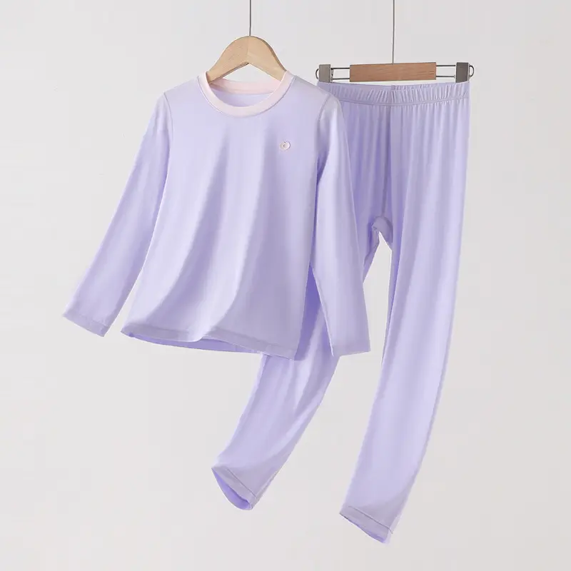 Lenzing Modal Children's Pajamas Class a Spring and Summer Girls' Autumn Clothing Cartoon Boys' Home Wear Set Thin Style