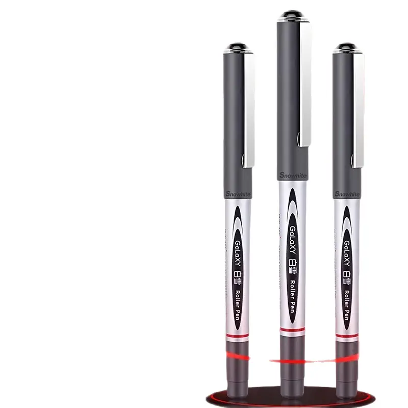 Snow White 166/155 Direct Liquid Rollerball Pen for Students, Exam Gel Pen, Large Capacity Pen for Practice Questions, Can Print Logo