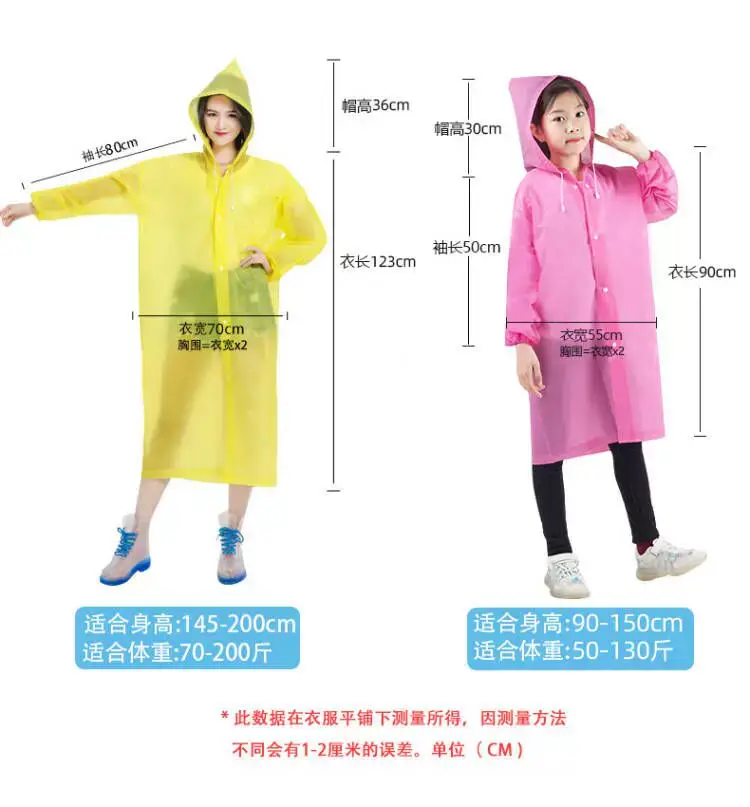 Thickened Raincoat for Adults, All-In-One, Portable for Travel, Outdoor Cycling, Full-Body Protection Against Heavy Rain, Disposable Rain Poncho — feature 11