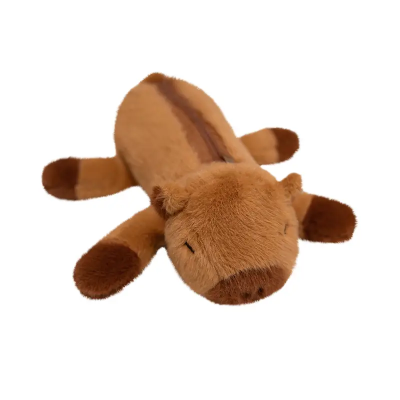 Cartoon Plush Animal Pencil Case, Cute Student Stationery Storage Bag, Large Capacity, Adorable Doll-Shaped Pencil Case