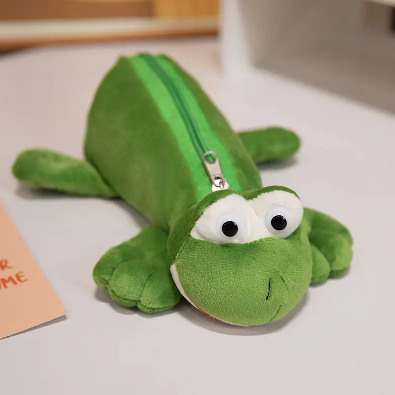 Cartoon Plush Animal Pencil Case, Cute Student Stationery Storage Bag, Large Capacity, Adorable Doll-Shaped Pencil Case