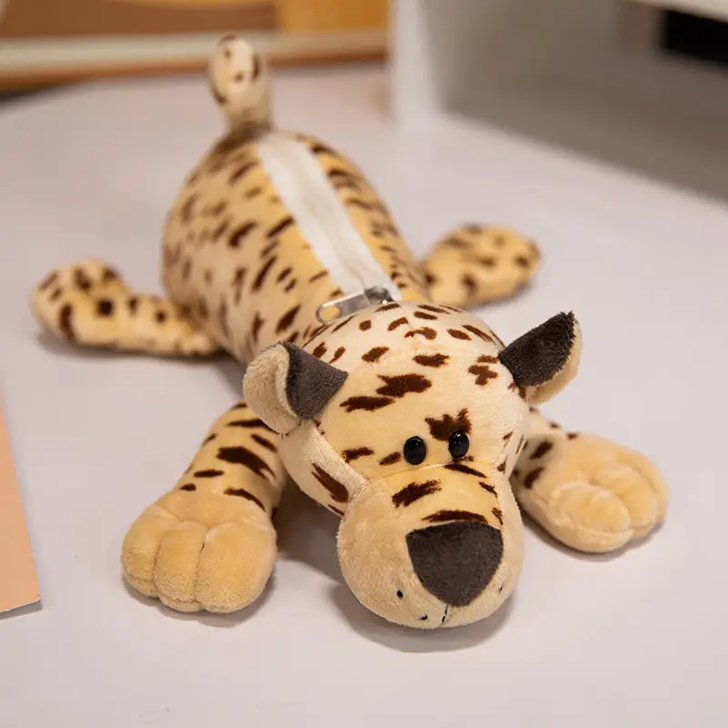 Cartoon Plush Animal Pencil Case, Cute Student Stationery Storage Bag, Large Capacity, Adorable Doll-Shaped Pencil Case