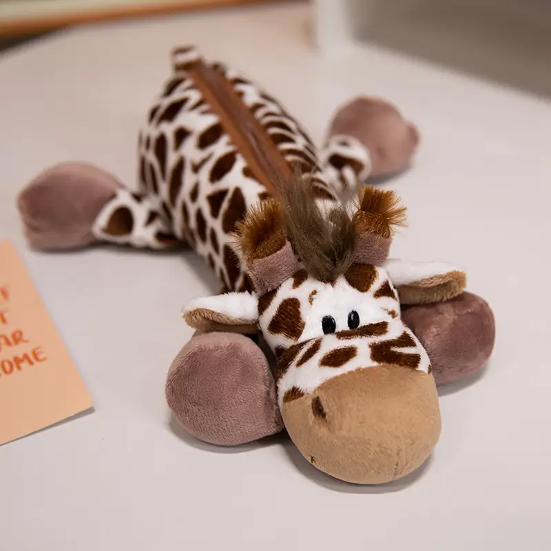 Cartoon Plush Animal Pencil Case, Cute Student Stationery Storage Bag, Large Capacity, Adorable Doll-Shaped Pencil Case