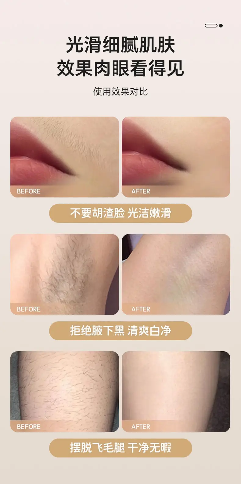 Cross-Border New Model Electric Hair Trimmer for Men and Women, Armpit and Full Body Hair Removal, Private Area Hair Trimming and Removal Device, Waterproof and Safe — feature 13