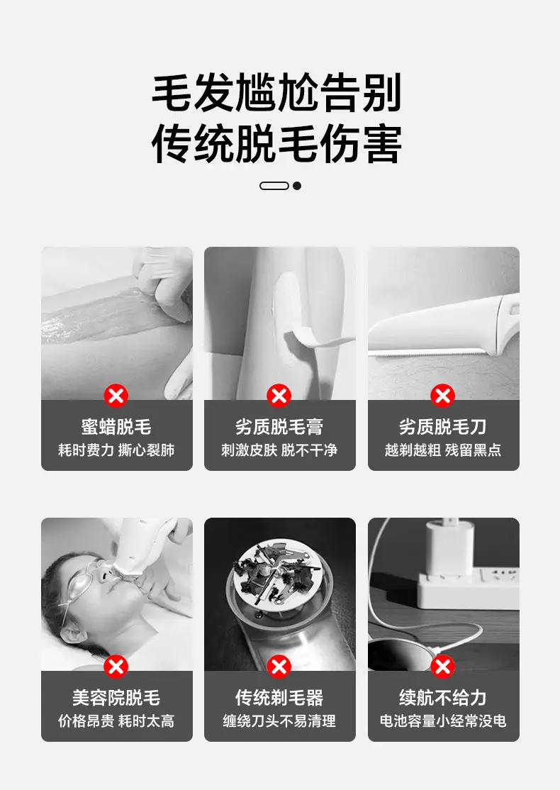 Cross-Border New Model Electric Hair Trimmer for Men and Women, Armpit and Full Body Hair Removal, Private Area Hair Trimming and Removal Device, Waterproof and Safe — feature 7