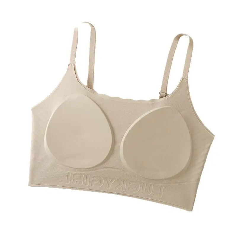 Junior High School Students' Fixed-Cup Sports Girls' Underwear, 12-16 Years Old, Development Period Student Girls' Bra Vest, High School Students' Bra