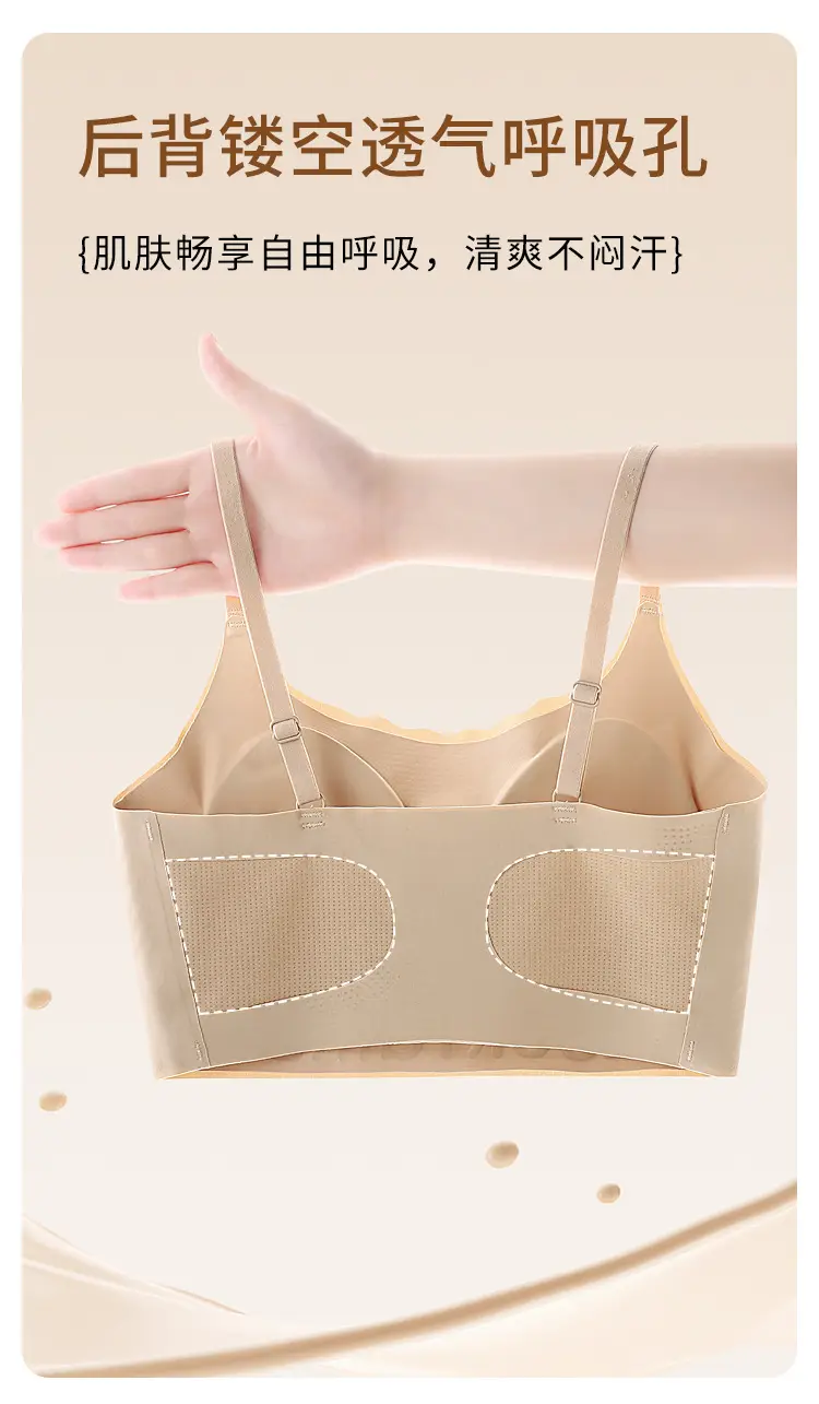 Junior High School Students' Fixed-Cup Sports Girls' Underwear, 12-16 Years Old, Development Period Student Girls' Bra Vest, High School Students' Bra — feature 13