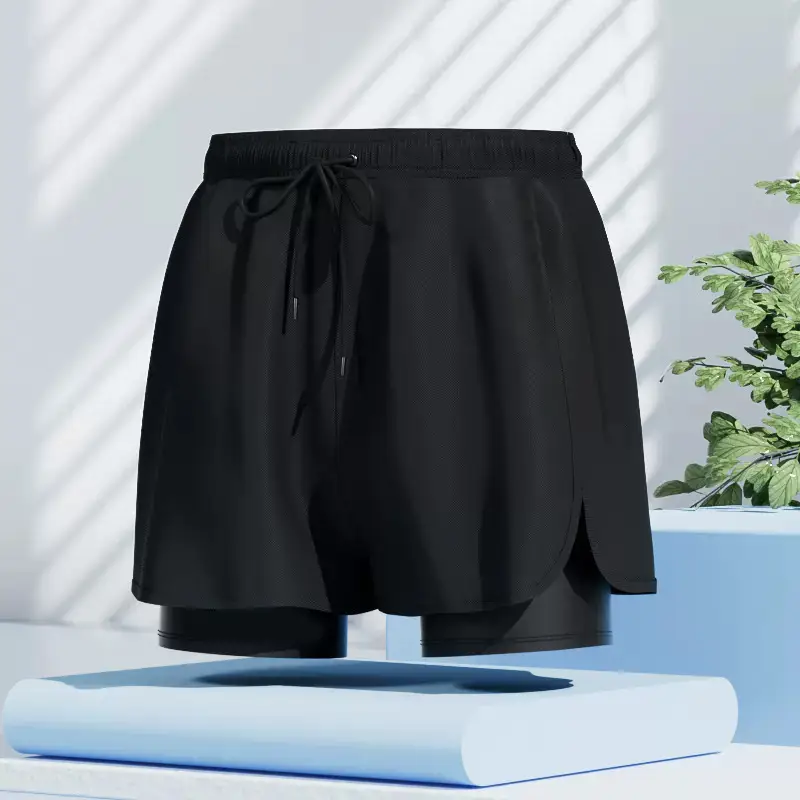 Men's Swimming Trunks to Prevent Embarrassment, 2026 New Quick-Dry Large Size Boxer Swimwear, Professional Hot Spring Swimming Full Set of Equipment