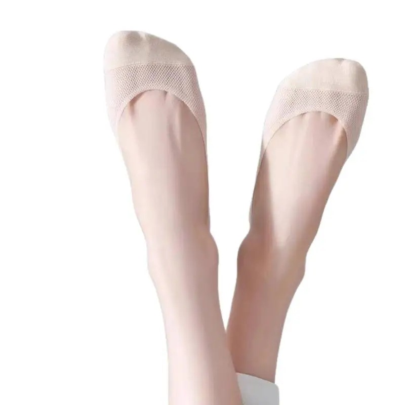 Women's Large Size Summer Thin Non-Slip Plus-Size 40 Low-Cut Invisible Socks