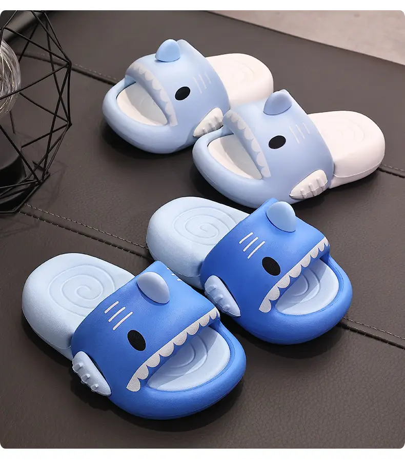 2026 New Baby Shark Children's Slippers for Boys and Girls, Summer Home Non-Slip Bathroom Slippers for Outdoor Wear — feature 10