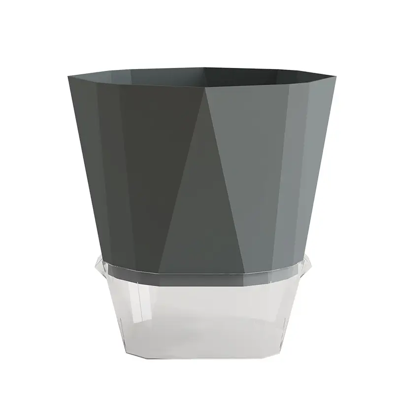 New Self-Watering Flower Pot, Self-Absorbing Water, Trendy Plastic Gallon Pot for Lazy Gardeners, Suitable for Green Plants, Roses, Orchids, and Succulents on the Balcony