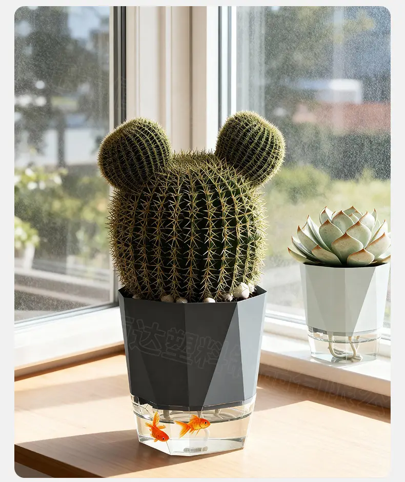 New Self-Watering Flower Pot, Self-Absorbing Water, Trendy Plastic Gallon Pot for Lazy Gardeners, Suitable for Green Plants, Roses, Orchids, and Succulents on the Balcony — feature 16