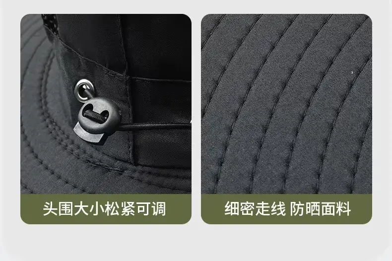 Foreign Trade Hot-Selling Solar Fan Hat, Rechargeable Dual Fan Men's Fishing Fisherman Hat, Outdoor Sun Hat — feature 13