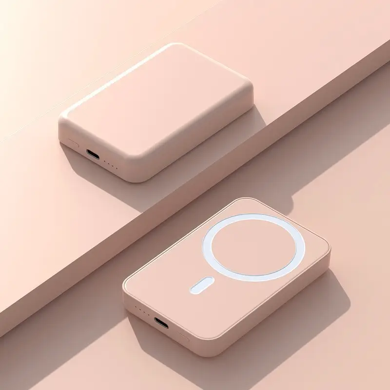 Cross-Border Magsafe Wireless Magnetic Power Bank 10000Mah Portable Gift Power Bank with Logo Printing