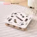 Cat Toy for Self-Entertainment and Boredom Relief, Kitten Pet Cat Maze Hole-Punching Felt Box, Cat Teaser Bell Ball