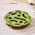 Cat Toy for Self-Entertainment and Boredom Relief, Kitten Pet Cat Maze Hole-Punching Felt Box, Cat Teaser Bell Ball