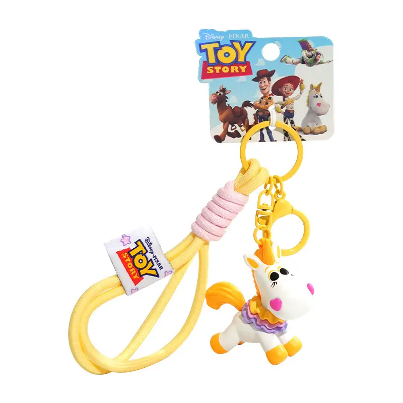 Authentic Toy Story Woody's Pony Keychain Pendant Creative Cute Doll Keychain Backpack Decoration