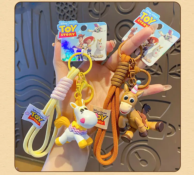 Authentic Toy Story Woody's Pony Keychain Pendant Creative Cute Doll Keychain Backpack Decoration — feature 14