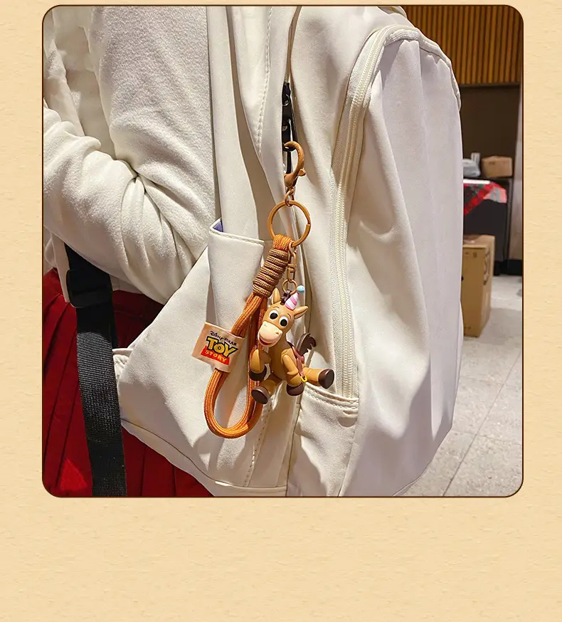 Authentic Toy Story Woody's Pony Keychain Pendant Creative Cute Doll Keychain Backpack Decoration — feature 17