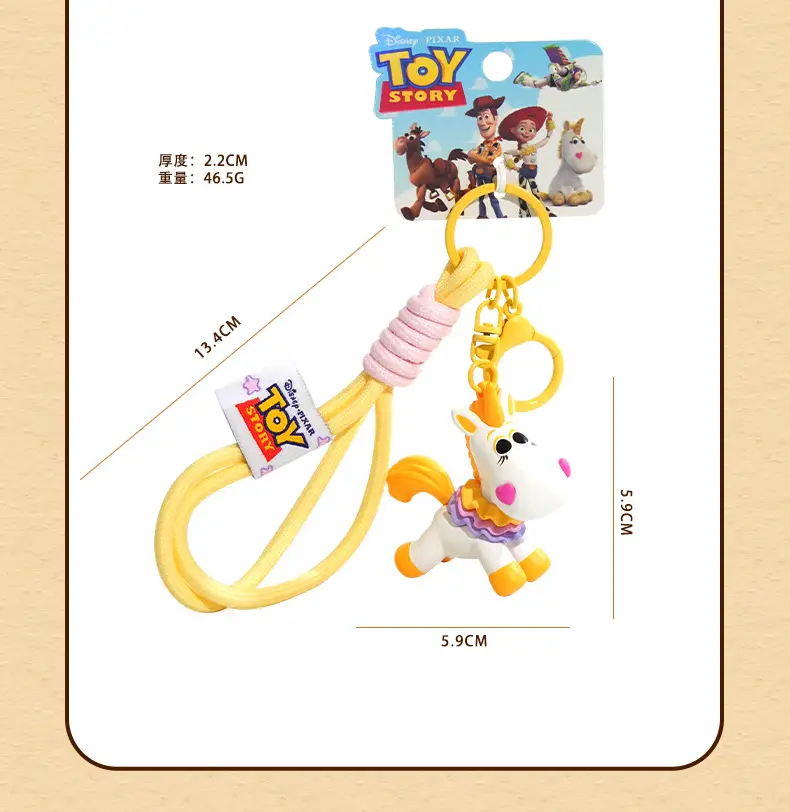 Authentic Toy Story Woody's Pony Keychain Pendant Creative Cute Doll Keychain Backpack Decoration — feature 8