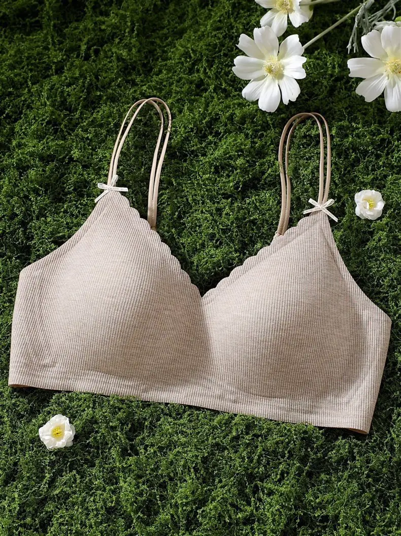 High-End Vertical Striped Underwear for Women, Soft and Comfortable, Lightweight, High-Quality, Wire-Free Bra That Makes Large Busts Appear Smaller — feature 21