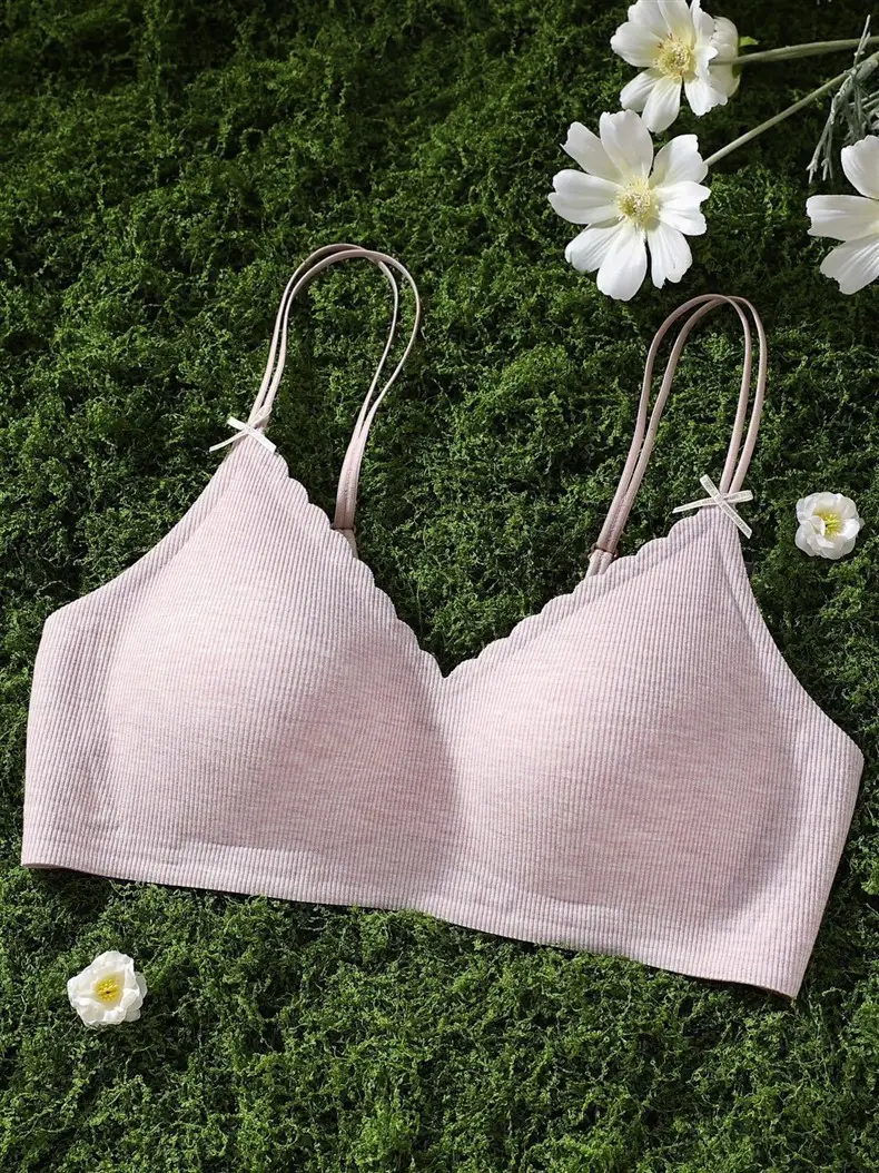 High-End Vertical Striped Underwear for Women, Soft and Comfortable, Lightweight, High-Quality, Wire-Free Bra That Makes Large Busts Appear Smaller — feature 22