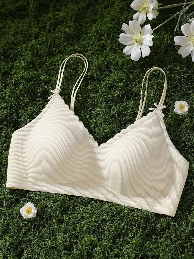 High-End Vertical Striped Underwear for Women, Soft and Comfortable, Lightweight, High-Quality, Wire-Free Bra That Makes Large Busts Appear Smaller — feature 18