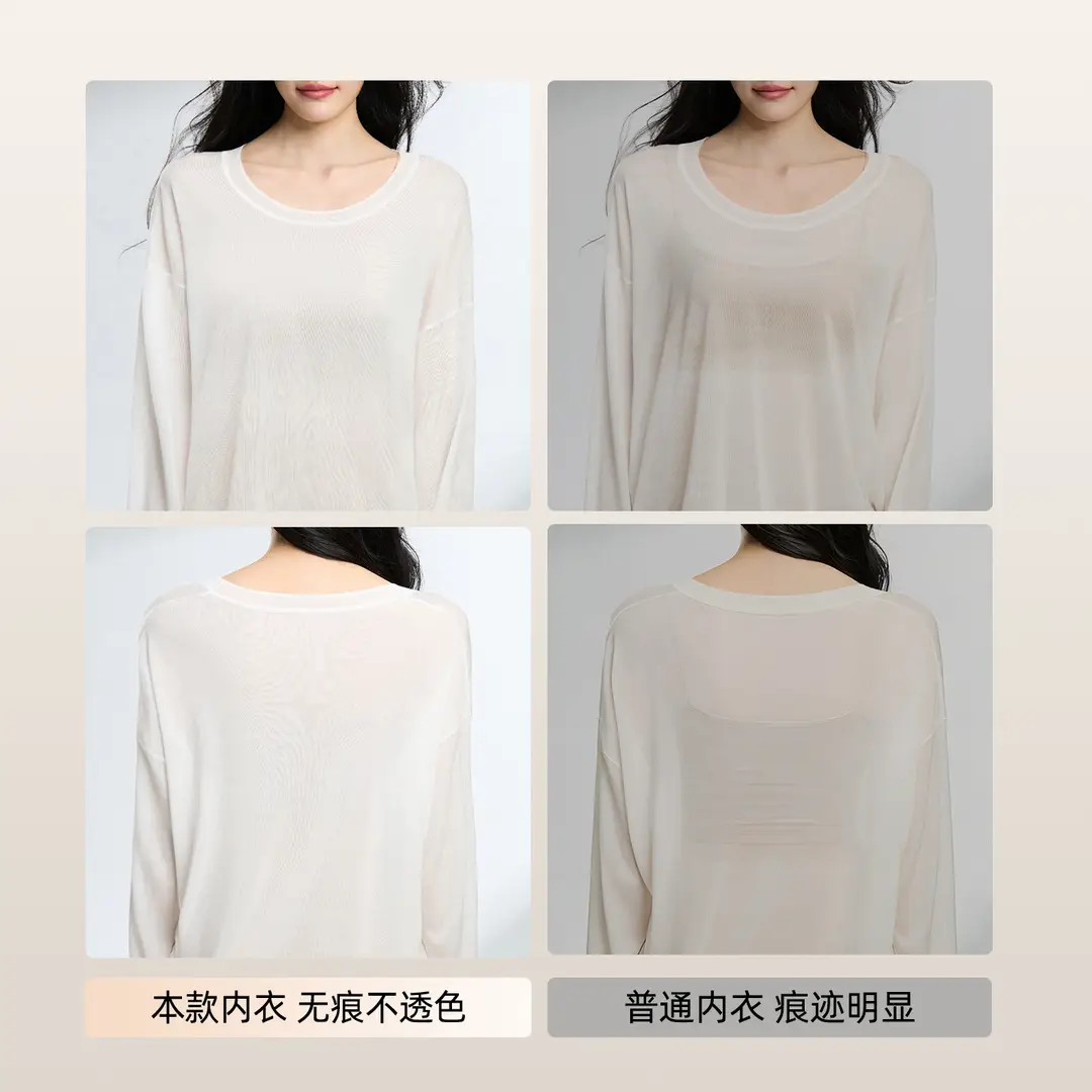 【One Garment, Four Ways to Wear, Seamless Foundation Lingerie】Ice Silk Beautiful Back Lingerie with Straps for Small-Breasted Women