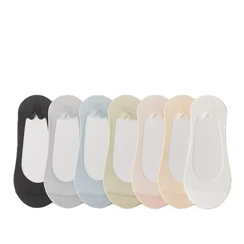 Cotton-Soled Low-Cut Invisible Socks for Women, Summer Thin Non-Slip Anti-Breakage Socks for New Shoes and High Heels