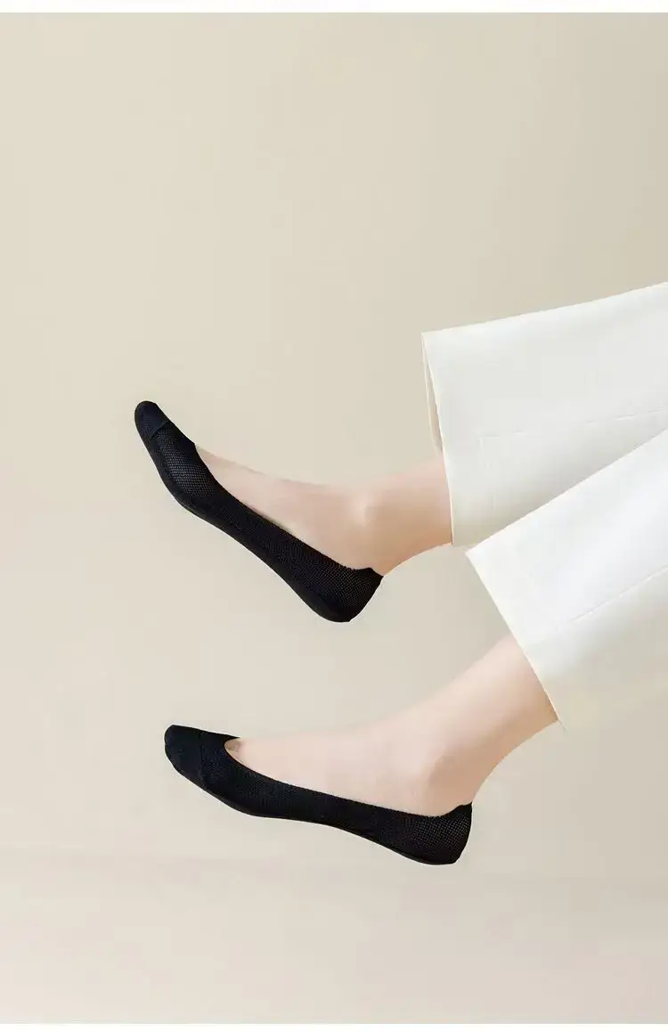 Cotton-Soled Low-Cut Invisible Socks for Women, Summer Thin Non-Slip Anti-Breakage Socks for New Shoes and High Heels — feature 12