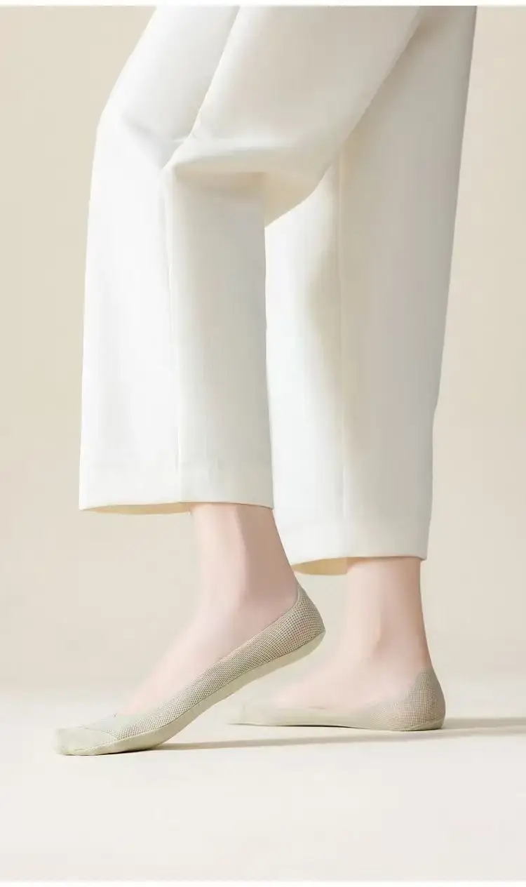 Cotton-Soled Low-Cut Invisible Socks for Women, Summer Thin Non-Slip Anti-Breakage Socks for New Shoes and High Heels — feature 19