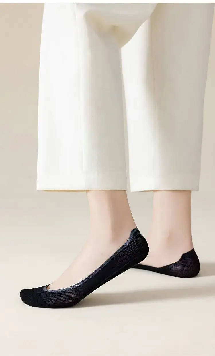 Cotton-Soled Low-Cut Invisible Socks for Women, Summer Thin Non-Slip Anti-Breakage Socks for New Shoes and High Heels — feature 24