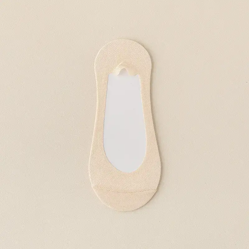 Cotton-Soled Low-Cut Invisible Socks for Women, Summer Thin Non-Slip Anti-Breakage Socks for New Shoes and High Heels