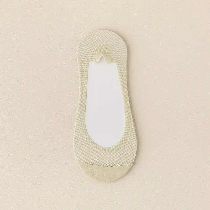 Cotton-Soled Low-Cut Invisible Socks for Women, Summer Thin Non-Slip Anti-Breakage Socks for New Shoes and High Heels