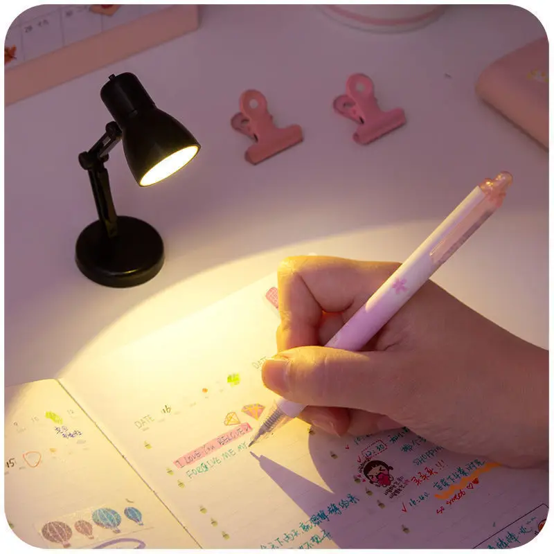 Puzzle Winter Lamp Small Lamp Atmosphere Ed Clip Lamp Creative Mini Desk Lamp Cute Night Light Student Eye Protection Study Lamp
