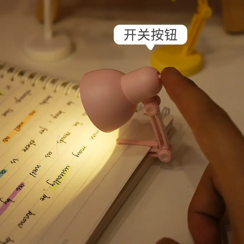 Puzzle Winter Lamp Small Lamp Atmosphere Ed Clip Lamp Creative Mini Desk Lamp Cute Night Light Student Eye Protection Study Lamp