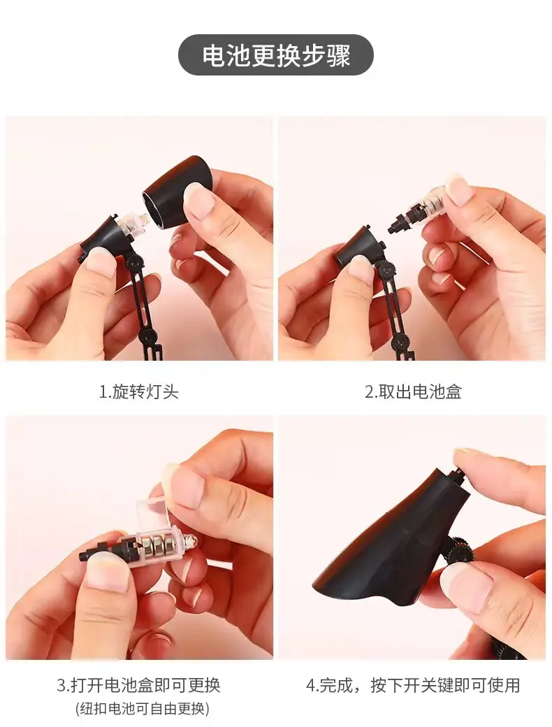 Puzzle Winter Lamp Small Lamp Atmosphere Ed Clip Lamp Creative Mini Desk Lamp Cute Night Light Student Eye Protection Study Lamp — feature 7