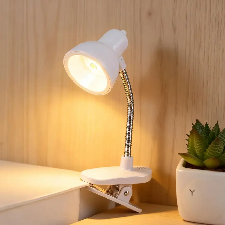 Puzzle Winter Lamp Small Lamp Atmosphere Ed Clip Lamp Creative Mini Desk Lamp Cute Night Light Student Eye Protection Study Lamp