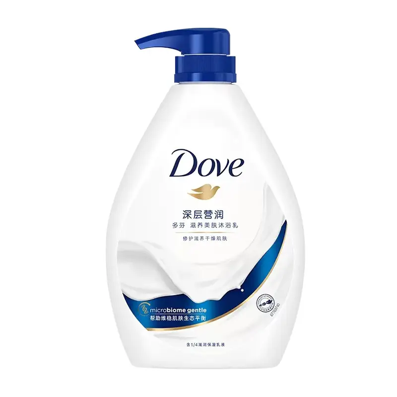Dove 550g Shower Gel Milk Cherry Blossom Sweet Fragrance Long-Lasting Fragrance Skin-Nourishing Shower Gel for Men and Women Genuine