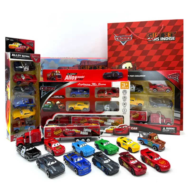 Cars: the Racing Story Alloy Car Mcqueen Model Color Boxed Children's Toy Car Boys' Gift Display Model