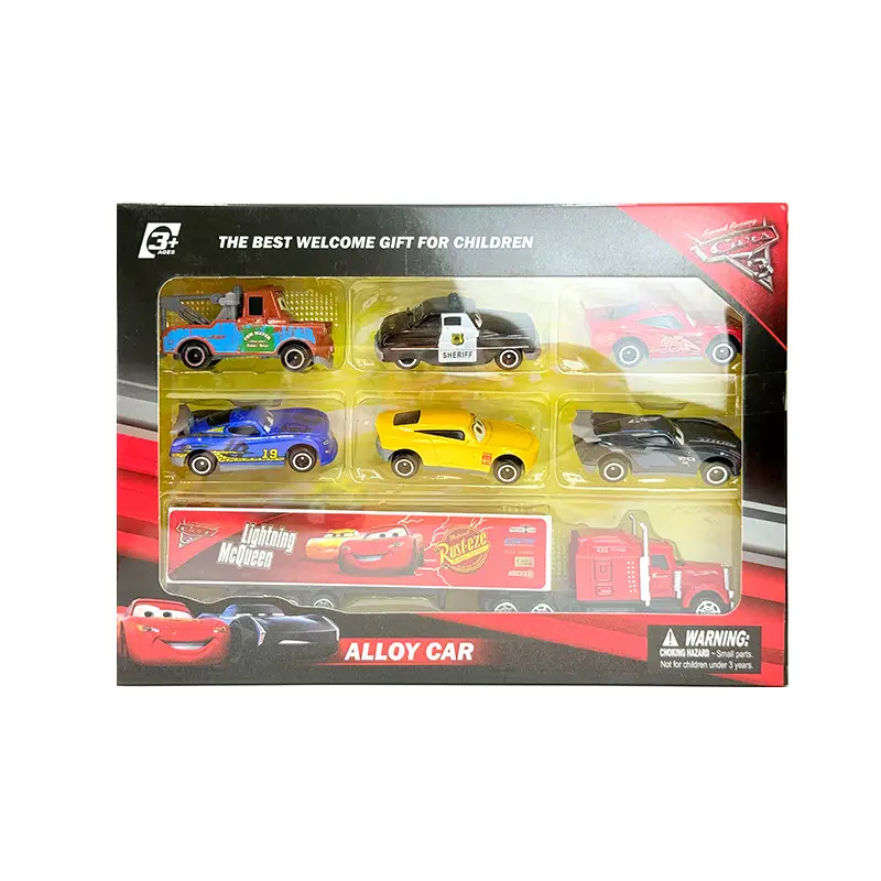 Cars: the Racing Story Alloy Car Mcqueen Model Color Boxed Children's Toy Car Boys' Gift Display Model