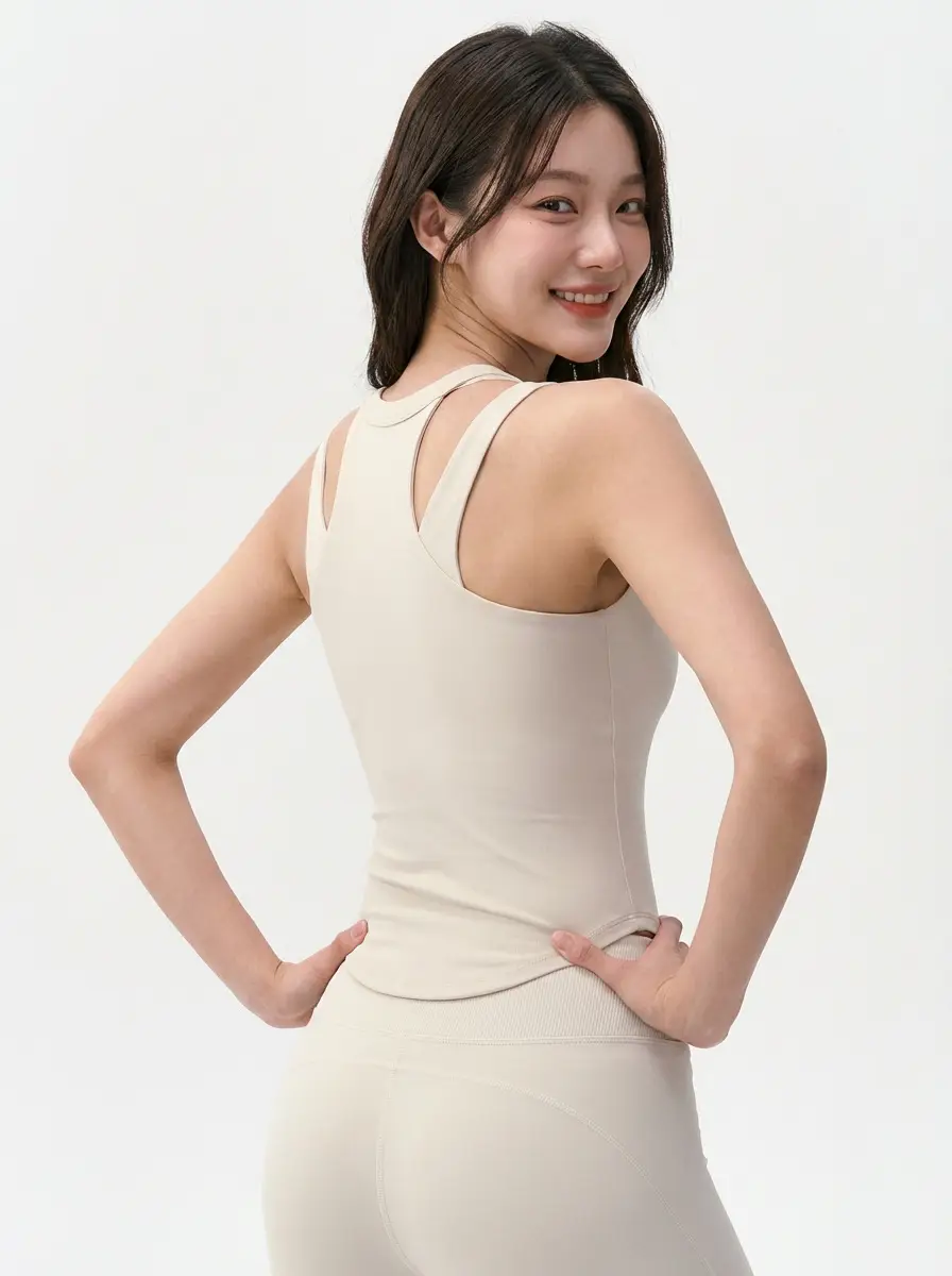 Cross-Border New Style Sports Vest for Women, Shockproof, Supportive, Running and Fitness Bra, Faux Two-Piece, Beautiful Back Yoga Bra Vest — feature 8